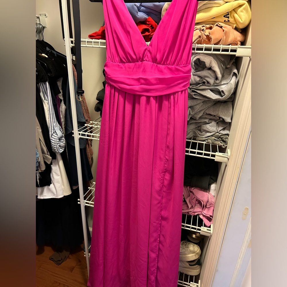 Beautiful hot pink prom dress from the brand speechless!